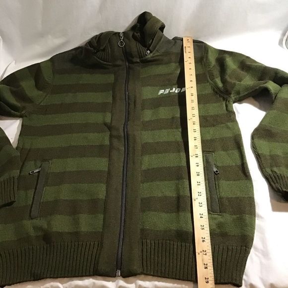 New PN Jone Full Zip Sweater Hooded Wool Blend - Picture 8 of 8